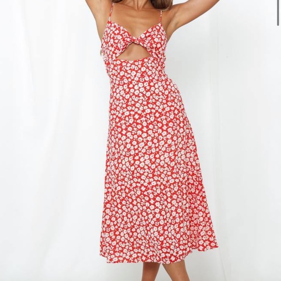 Hello Molly Dresses & Skirts - Hello molly five star rating midi dress red size small NWT